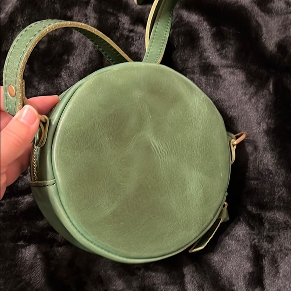 Portland Leather Forest Green Circle Bag - Picture 6 of 8